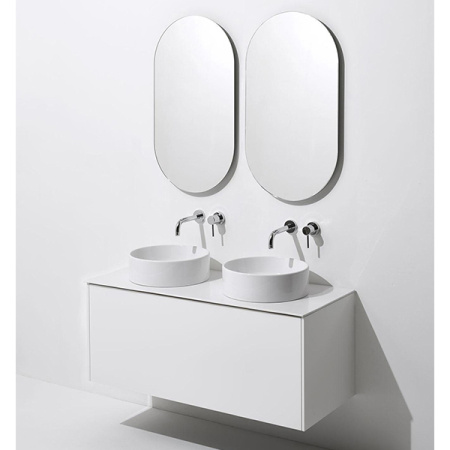 Раковина из санфаянса Simas FO 01 bia 40х40 накладная цвет белый